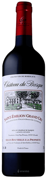 Chateau Du Basque St-Emilion Grand Cru 2016, Bordeaux, France