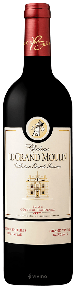 Chateau Le Grand Moulin 2016, Blaye Cotes de Bordeaux, Bordeaux, France