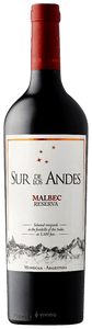 Sur de Los Andes, Malbec Reserva 2014, Mendoza, Argentina.