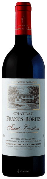 Chateau Francs-Bories 2016, St-Emilion, France