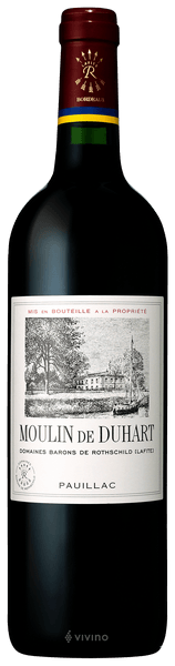 Moulin de Duhart 2015 Paulillac, Barons de Rothschild,  Bordeaux, France